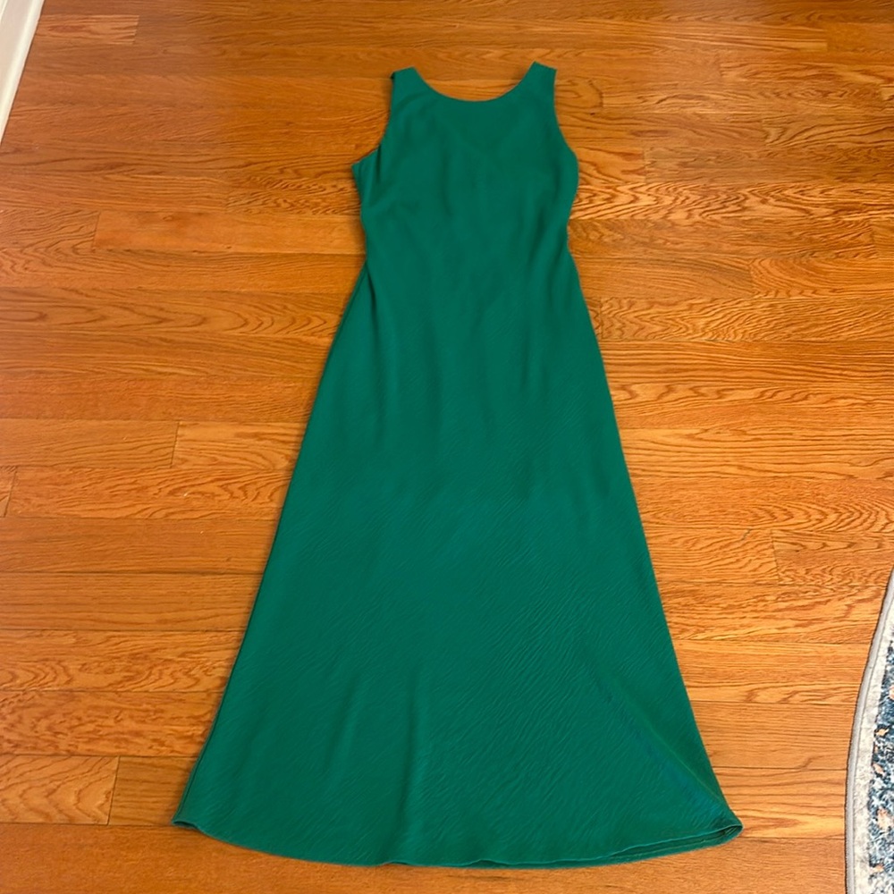 Gilli Midi Green Dress‎ with cross back - Size Small